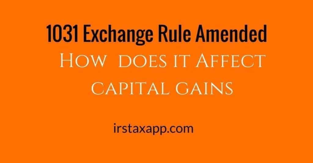1031 exchange rule