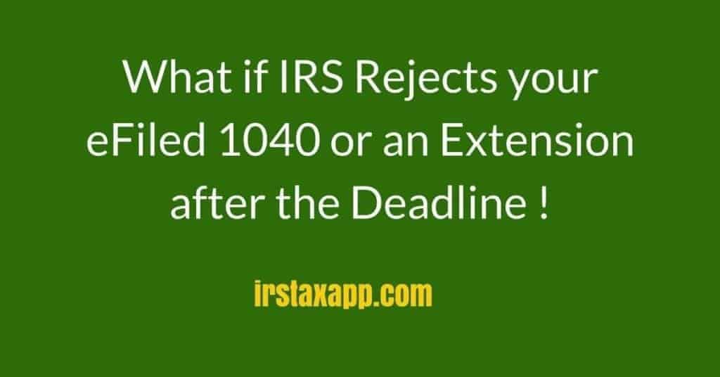 irs rejects 1