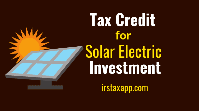investment credit for solar electric