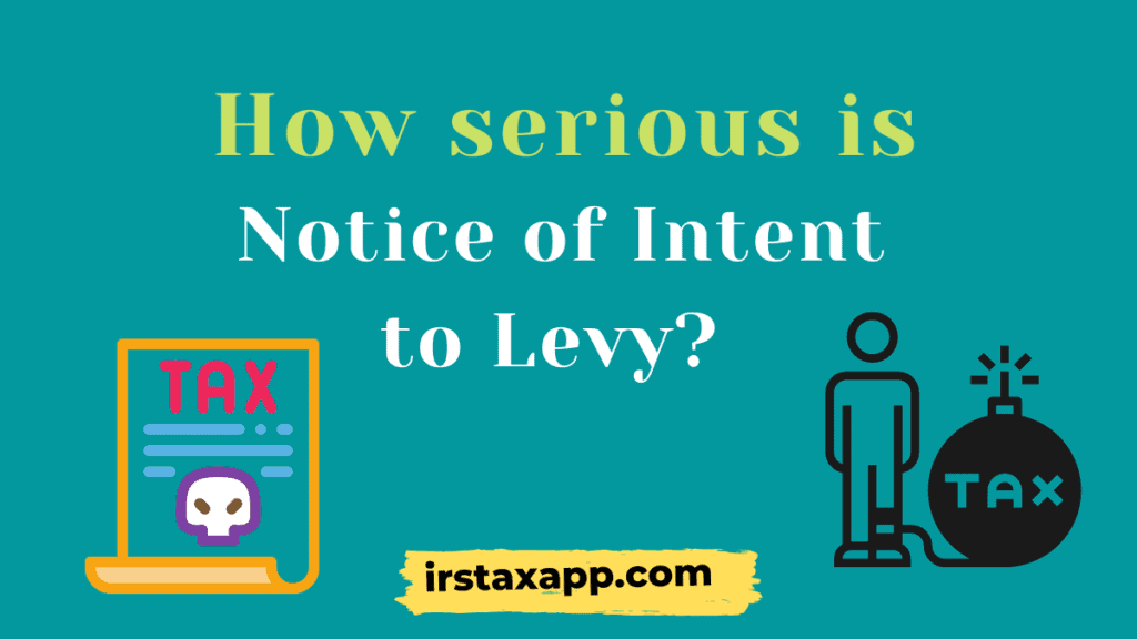 Notice of Intent to Levy