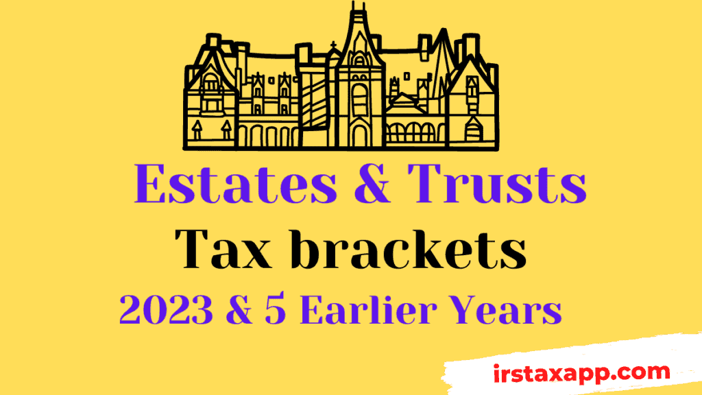 tax brackets for estates & trusts