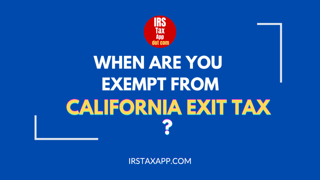 California exit tax